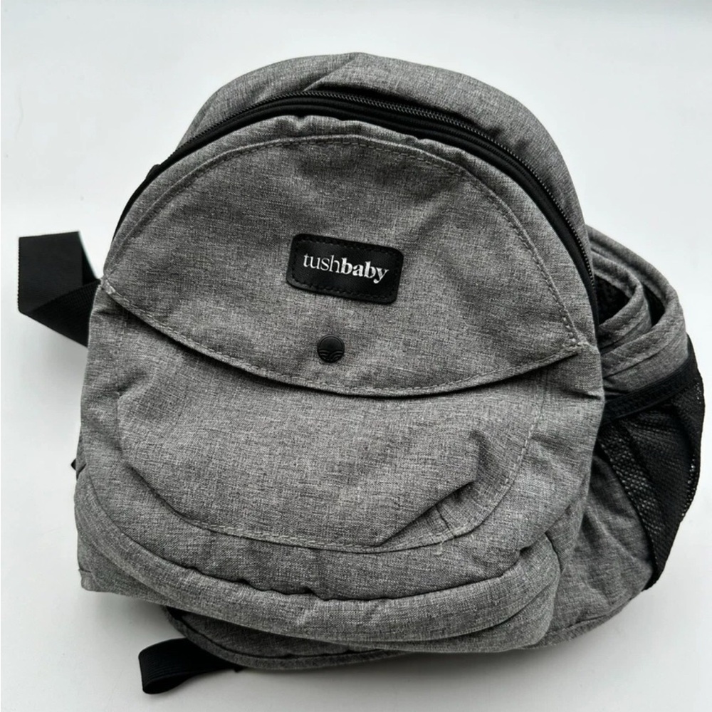 Tushbaby Hip Seat Baby Gray Support Carry Position Comfort - USED